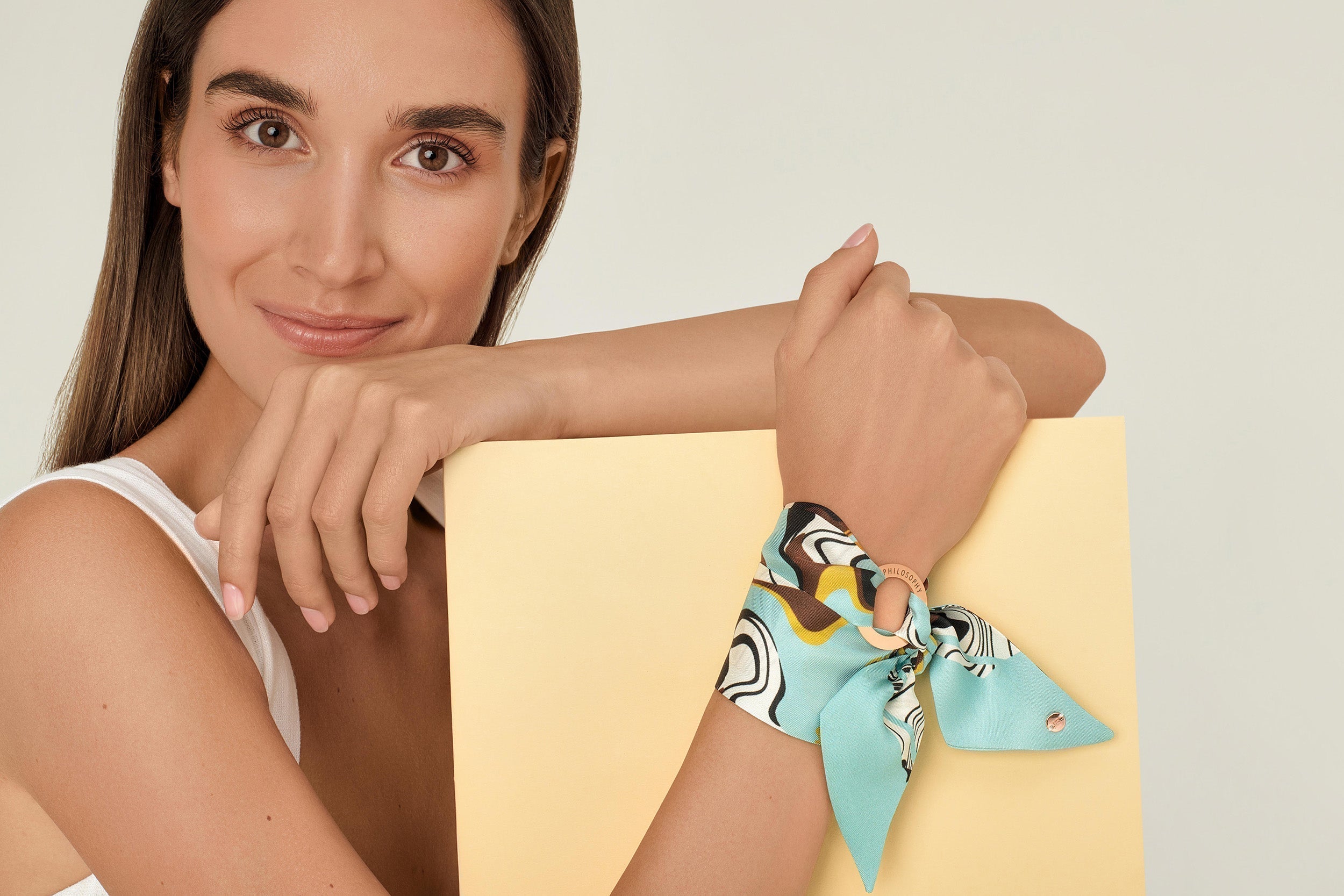 How to tie your luxe silk bracelet
