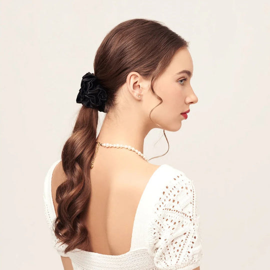 Flower scrunchie